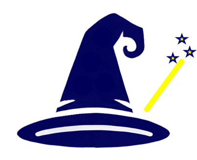 Koneksi wizard hat logo